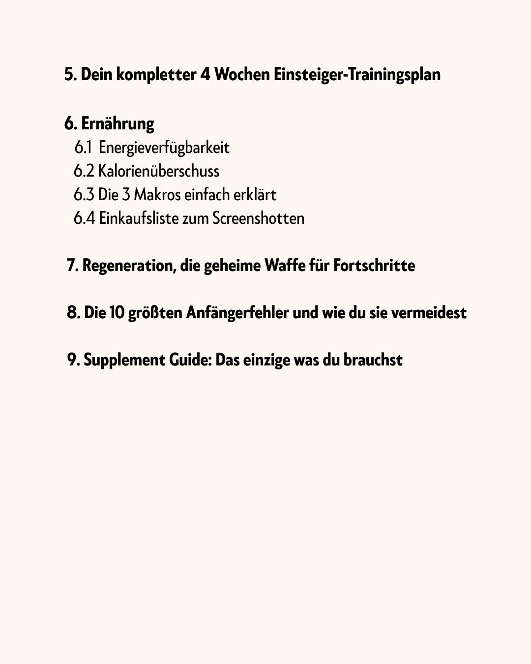 Kraft und Muskelaufbau ANFÄNGER-GUIDE